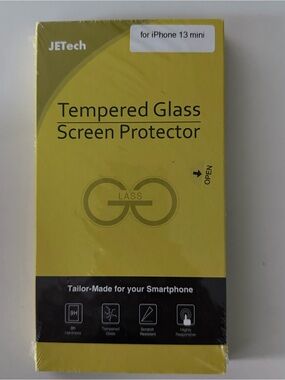 New Jetech Yellow, Tempered Glass Screen Protector for iPhone 13 mini